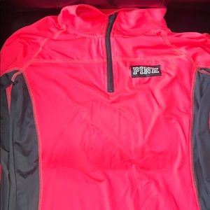 Victoria Secret MD Pink Activewear Half Zip Jacket